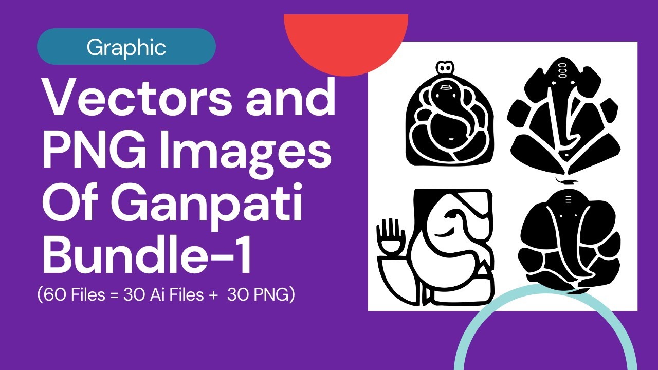 Vectors and PNG Images Of Ganpati Bundle-1 | Free Vector Bundle