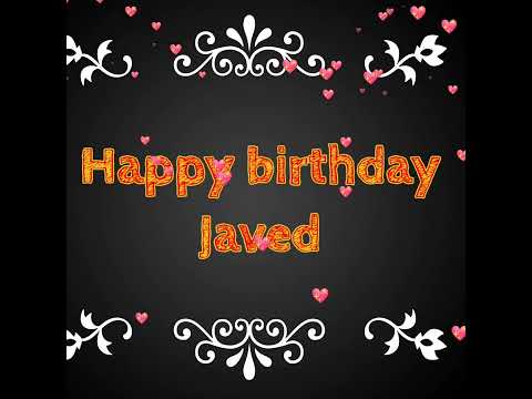 Happy birthday Javed Name