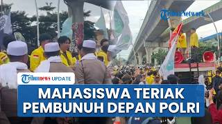 Mahasiswa Sindir Polisi Bersorban Putih di Mabes Polri: Di Samping Kita Ada Markas Besar 'Pembunuh'!