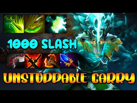 1000 SLASH [ Juggernaut ] UNSTOPPABLE CARRY - DOTA 2 GAMEPLAY