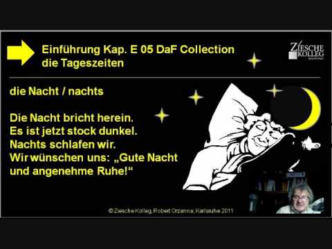 Kap. Einführung 05  Die Tageszeiten die Nacht