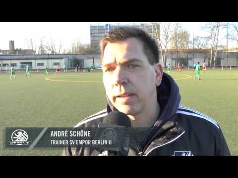 Andrè Schöne (Trainer SV Empor Berlin II) und Maxim Marinov (SV Pfefferwerk) - Die Stimmen zum Spiel