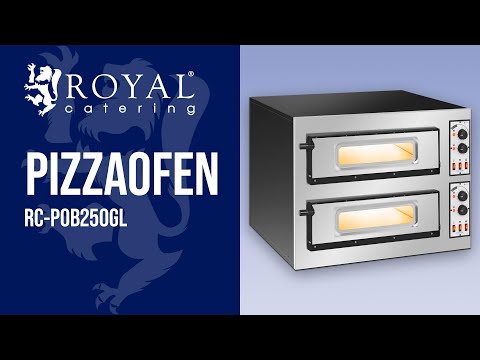Video - Pizzaofen - 2 Kammern - 2 x Ø 45 cm