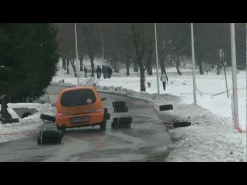 Rallysprint Myślenice - 17.02.13 - Przemysław Korczyński / Jakub Okoński