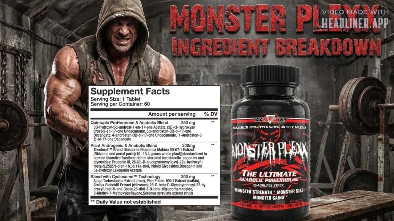 Monster Plexx Prohormone Complete Formula Broken Down
