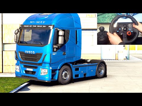ETS 2 - Iveco Stralis Hi-Way Transporting Scania Trucks Part 1 | Logitech G29 Gameplay