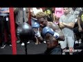 JERMALL CHARLO SHOWS YOU HOW A PRO THROWS COMBOS ON THE DOUBLE END BAG