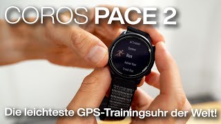 COROS PACE 2 GPS-Laufuhr / Triathlonuhr - nur 29 g, 30 Stunden Akkulaufzeit, Powermeter!