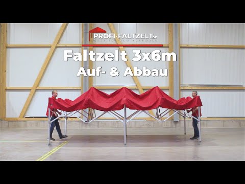 Faltzelt 3x6m auf- & abbauen - Profi-Faltzelt.de - MVL-TENT®