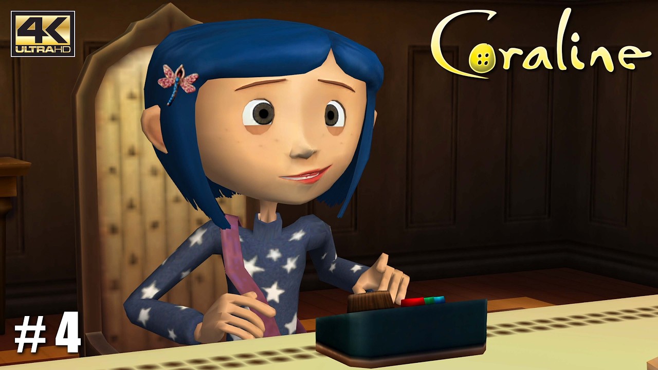 Coraline - PS2 Gameplay (Wii) / Full Movie Playthrough / Coraline Jones / 4K 60FPS / PART 4 (PCSX2)