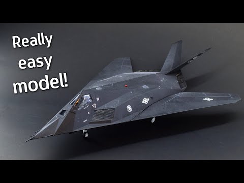 The Revell F-117A Nighthawk in 1/72 scale is a pretty EASY kit to build! Build & Review