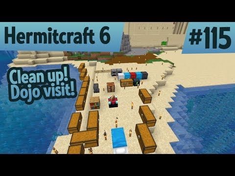 Clean up! Dojo drop-off! — Hermitcraft 6 ep 115