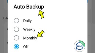 IMO Beta Chat Auto Backup Settings Explained (Daily / Weekly / Monthly)