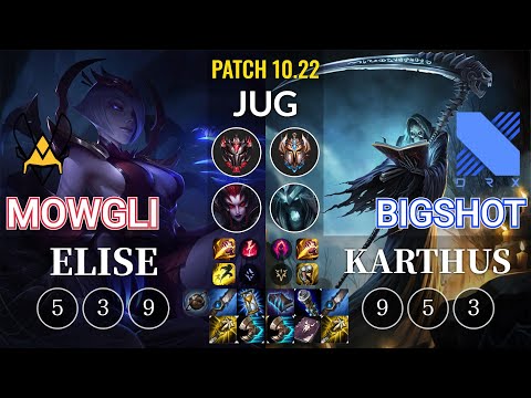 VIT Mowgli Elise vs DRX BigShot Karthus Jungle - KR Patch 10.22