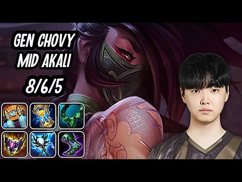 GEN Chovy Mid Akali SoloQ Replay 20251008