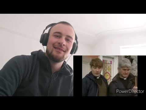 Ted fixes a dent in his car - Father Ted