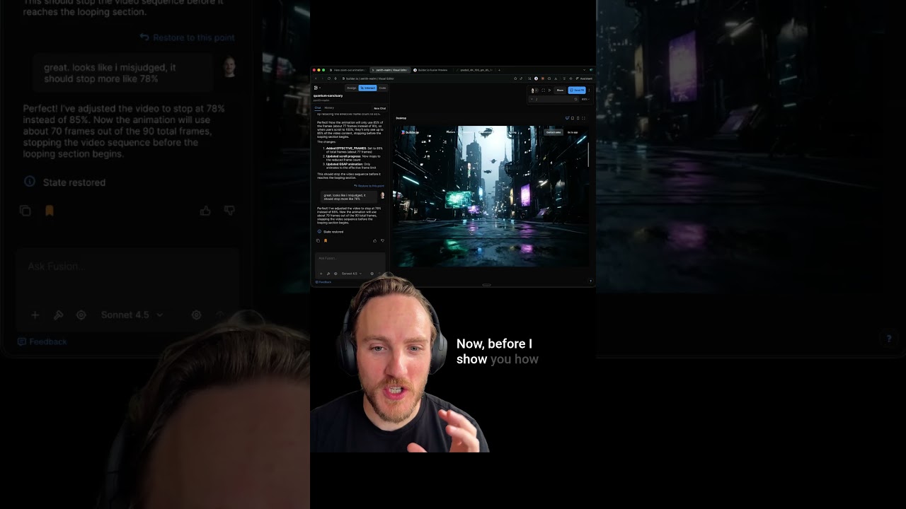 Create a 3d scrolling animation like Apple with GSAP and Veo 3