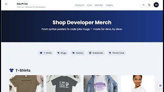 DevPrint  | Print on Demand E Commerce Web Application