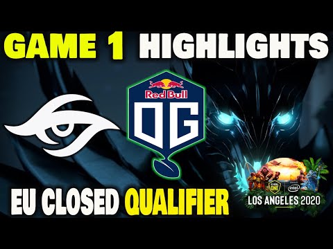 SECRET VS OG.SEED GAME 1 ESL One Los Angeles 2020 EU Closed Qualifier