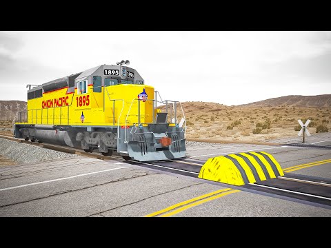 Train Rails Speed Bump - BeamNG drive