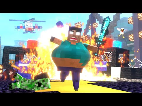 Fat Herobrine Life 5 - Minecraft Animation
