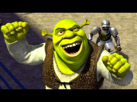 Shrek lotta con un esercito di cavalieri 🔥 4K