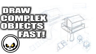Draw Anything Fast - Trick for drawing in Perspective