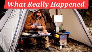 Hot Tent Wood Stove Winter Camping In Freezing Temperatures
