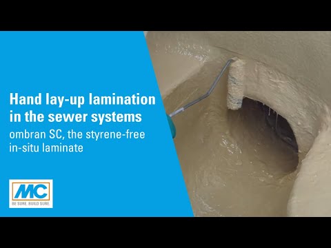 Hand lay-up lamination in the sewer systems - ombran SC, the styrene-free in-situ laminate