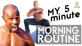 My 5 MINUTE FAT BURNING MORNING ROUTINE (Follow Along) | NO GYM NO EQUIPMEN