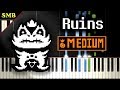 UNDERTALE - RUINS - Piano Tutorial