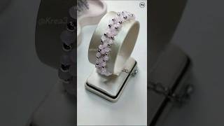 DIY Crystal Beads Bracelet #shorts #beadedbracelet