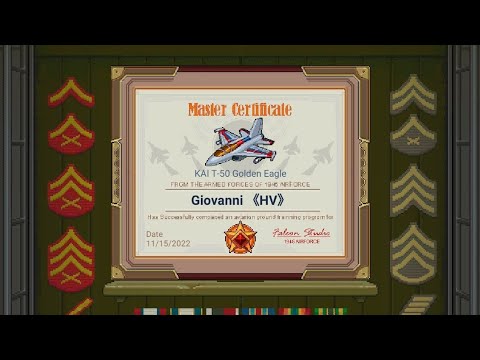 [1945 Air Force] KAI T-50 Golden Eagle - Master certificate