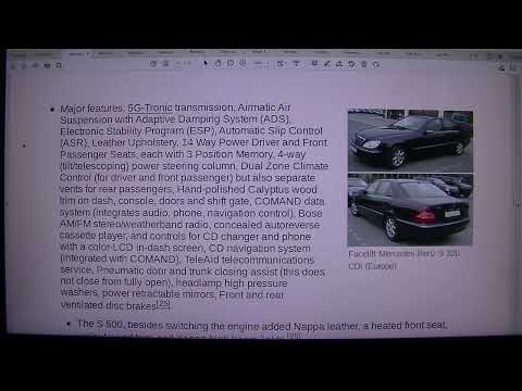 MongoTV_8847 - LOOKING AT GAMER PC HARDWARE - Part 1140 - Mercedes-Benz S-Class - W220