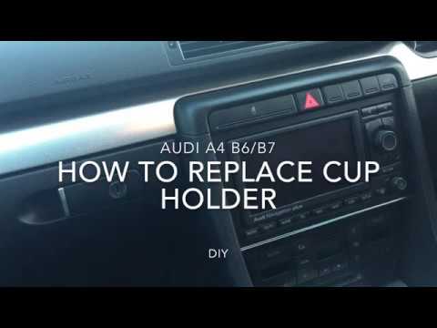 Audi A4 B6/B7 How to replace cup holder in one minute ;)