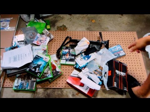 Gamestop dumpster finds: Games,Cod Ghost Midnight release,Exits signs & more!! #18