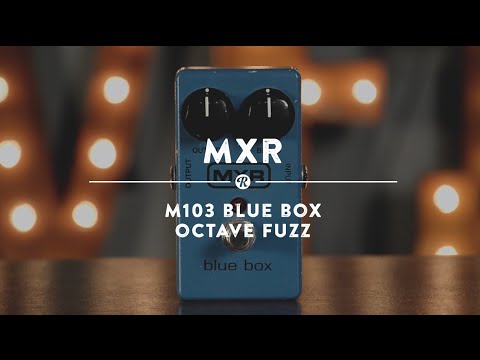 MXR M103 Blue Box Octave Fuzz Effects Pedal with Cables image 9