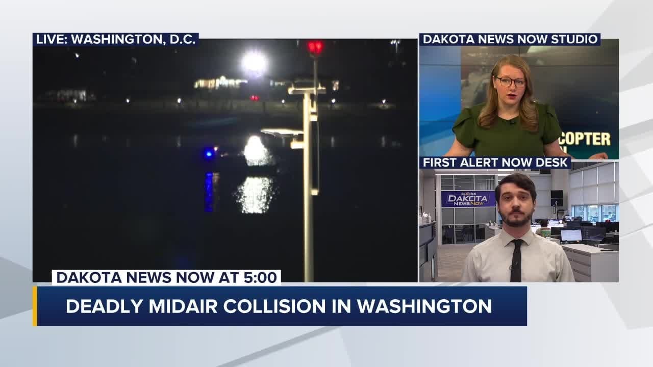 Collision between helicopter and jetliner kills 67 in nation’s worst air disaster in a generation