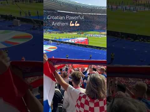 Croatian Powerful Anthem 💪🏻💪🏻 #croatia #euro2024 #football #hns #anthem #respect