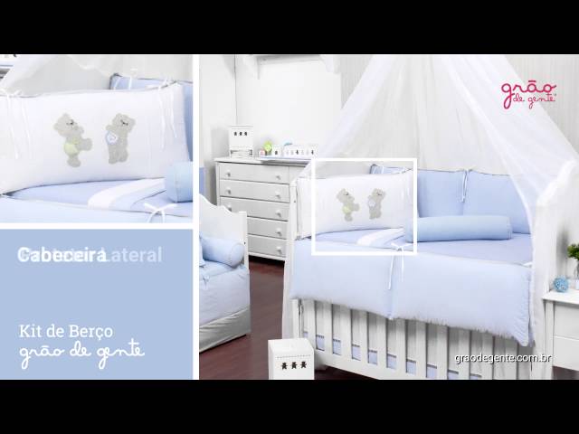 Kit Berço Ursinho Travesso Azul | Ref: 54432