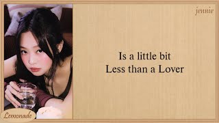 Download lagu JENNIE Less than a Lover Lyrics mp3
