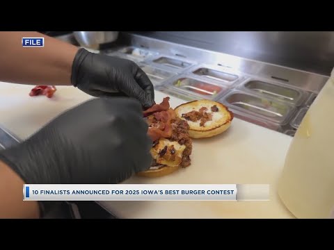 10 Finalists Announced For 2025 Iowa's Best Burger Contest