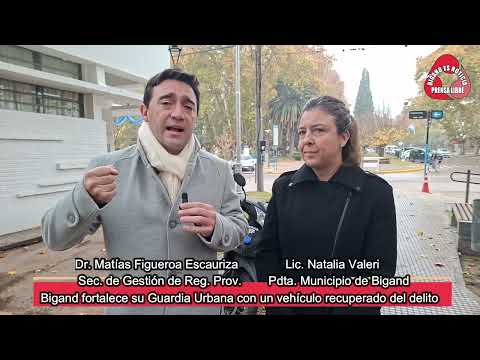 LA PROVINCIA ENTEGRO UNA MOTO RECUPERADA AL DELITO AL MUNICIPIO DE BIGAND