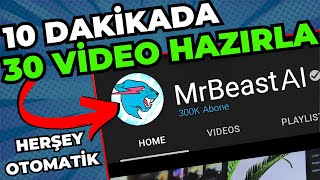 İnanılmaz Hız: YAPAY ZEKA ile 10 Dakikada 30 Shorts Video Oluşturma !