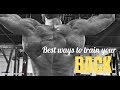 Best ways to train your back!