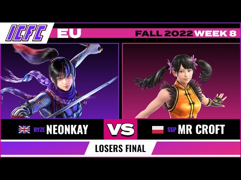 Neonkay (Kunimitsu) vs Mr Croft (Xiaoyu) Losers Final - ICFC EU Tekken 7 Fall 2022 Week 8