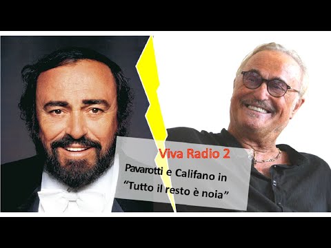 Fiorello - Califano e Pavarotti cantano "Tutto il resto è noi"  (con Max Tortora)
