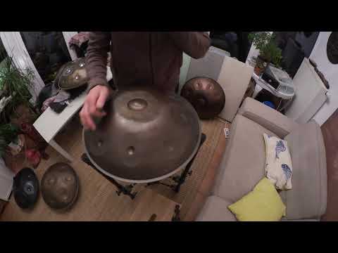 Taopan Handpan Mini - 46cm - nitrated Steel - Gminor plus bottom notes