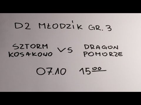 Liga D2 GRUPA 3 SZTORM KOSAKOWO vs DRAGON POMORZE