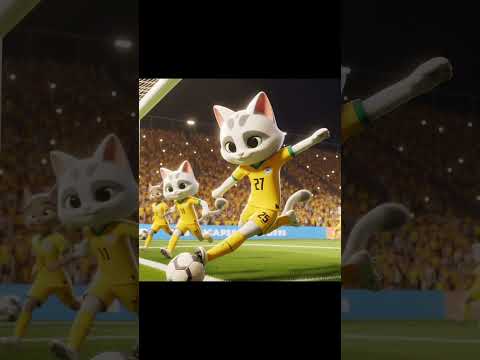 ⚽🏆Al-Nasar Vs Inter Maima Champions Final League - Legendary Cat Match!🐱#ai#cat#trending#short#cute